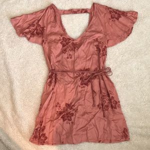 Billabong Pink Floral Mini Dress